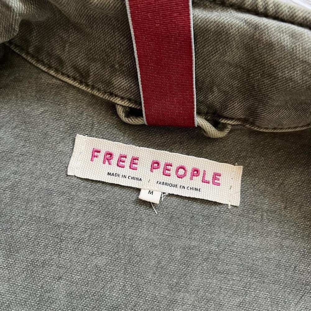 Free People khaki denim chore coat - Picture 5 of 8